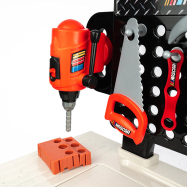 Team Nascar Pit Stop Playset with Take Apart Car (84 Pieces)