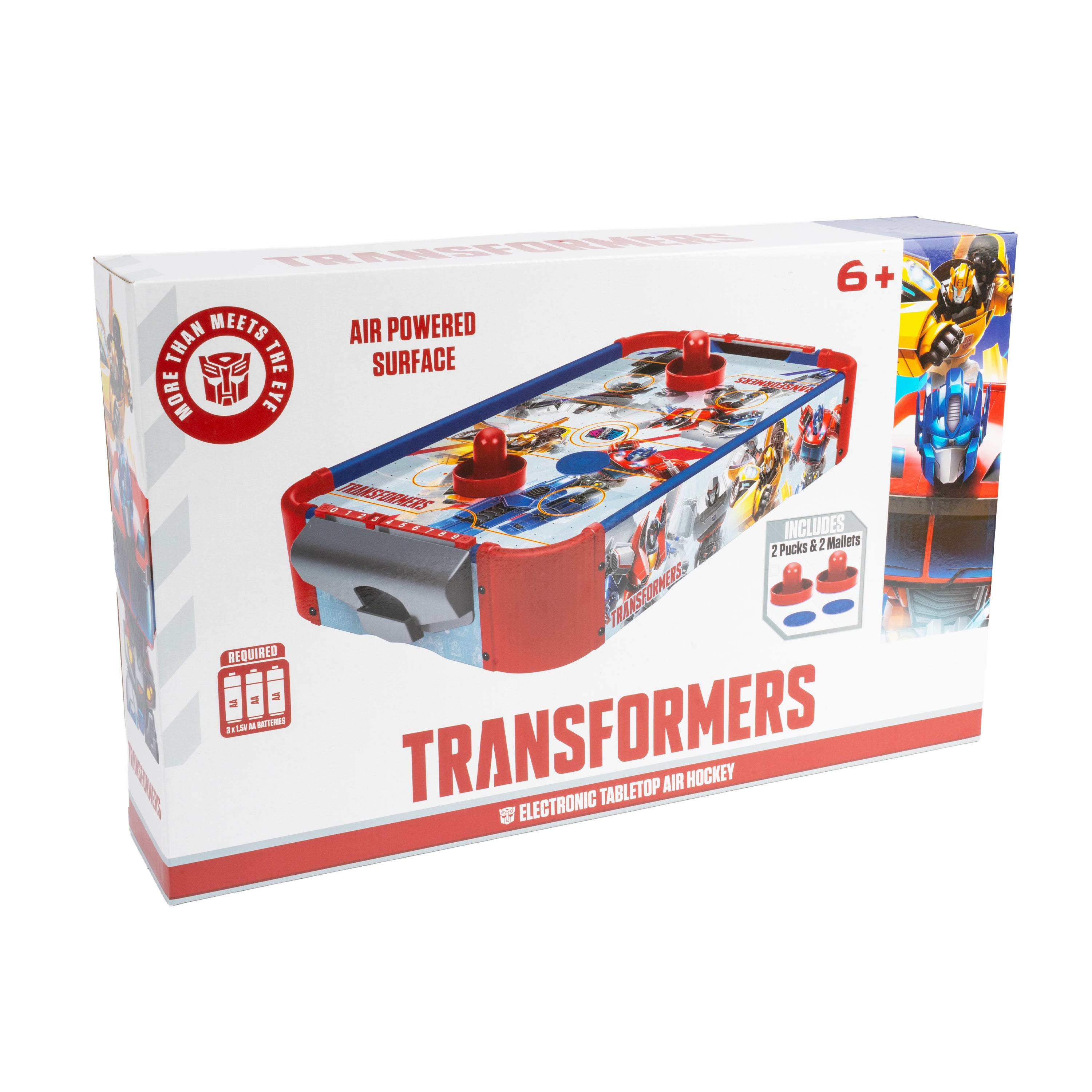 Mesa electrónica de hockey de aire de madera Transformers