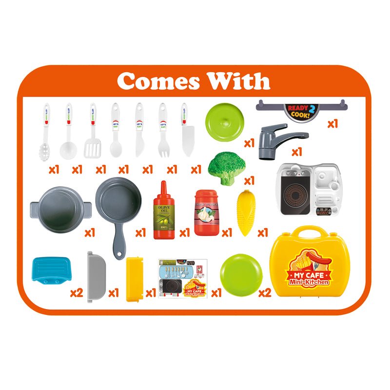 My Cafe Mini Kitchen Playset (25 Pieces)