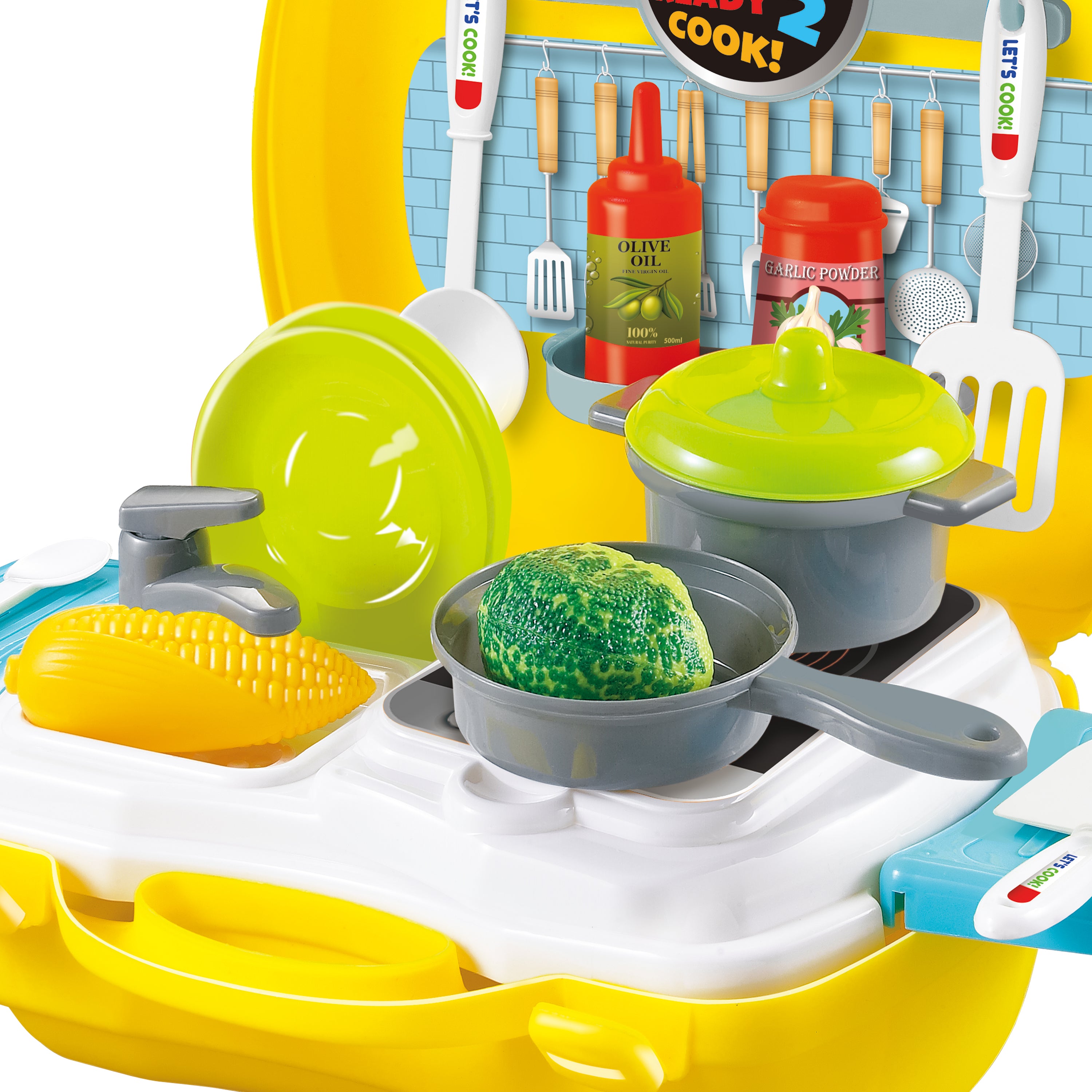 My Cafe Mini Kitchen Playset (25 Pieces) – HOBBYTRON, image size:3000x3000
