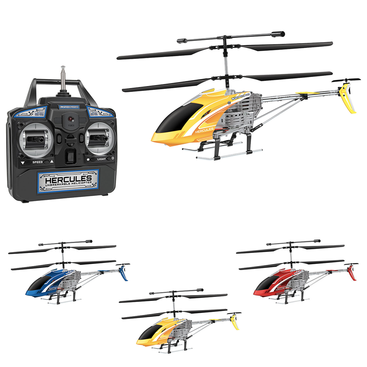 Hercules Unbreakable Gyro RC Helicopter