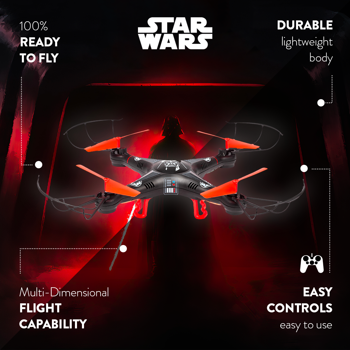 Cuadricóptero RC Darth Vader 