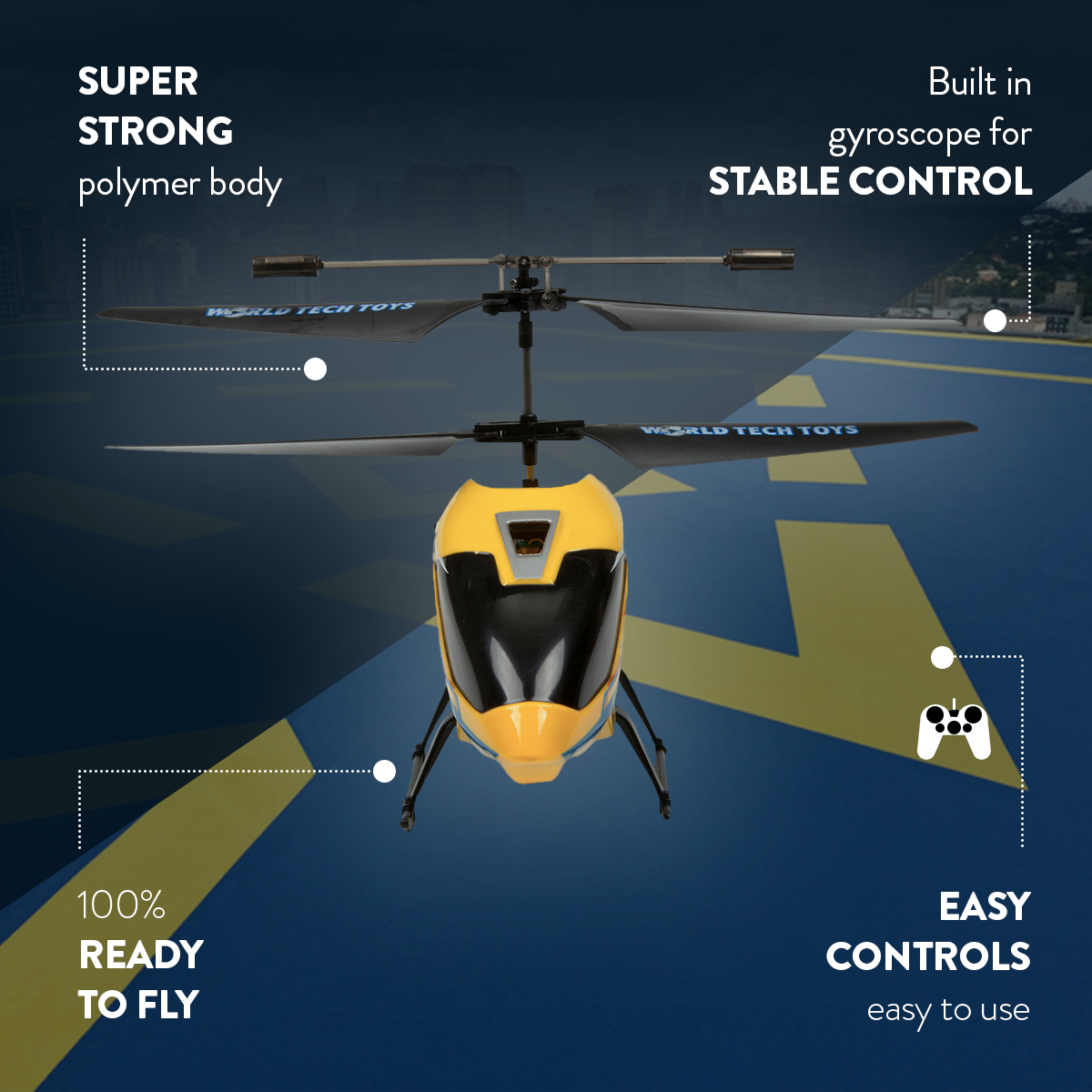 Helicóptero RC irrompible Nano Hercules