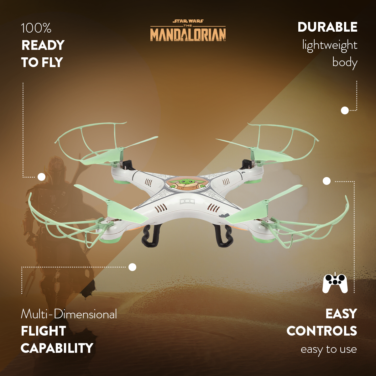 Baby Yoda RC Quadcopter