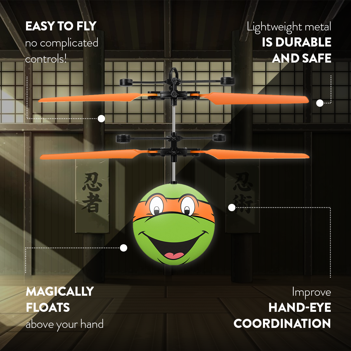 Bola de helicóptero de Miguel Ángel de las TMNT