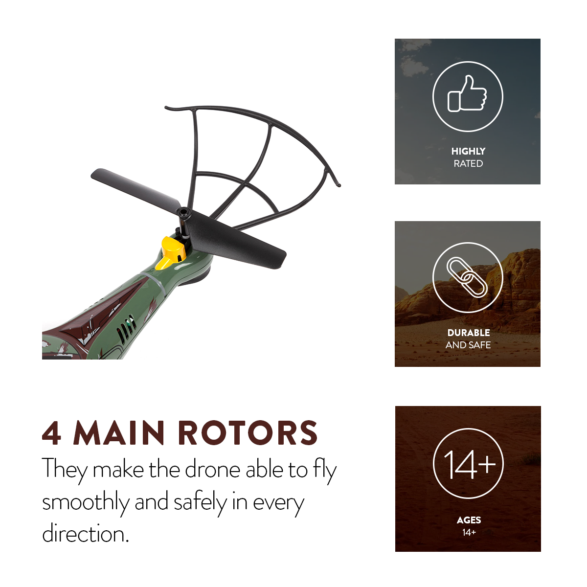 Cuadricóptero RC Boba Fett 