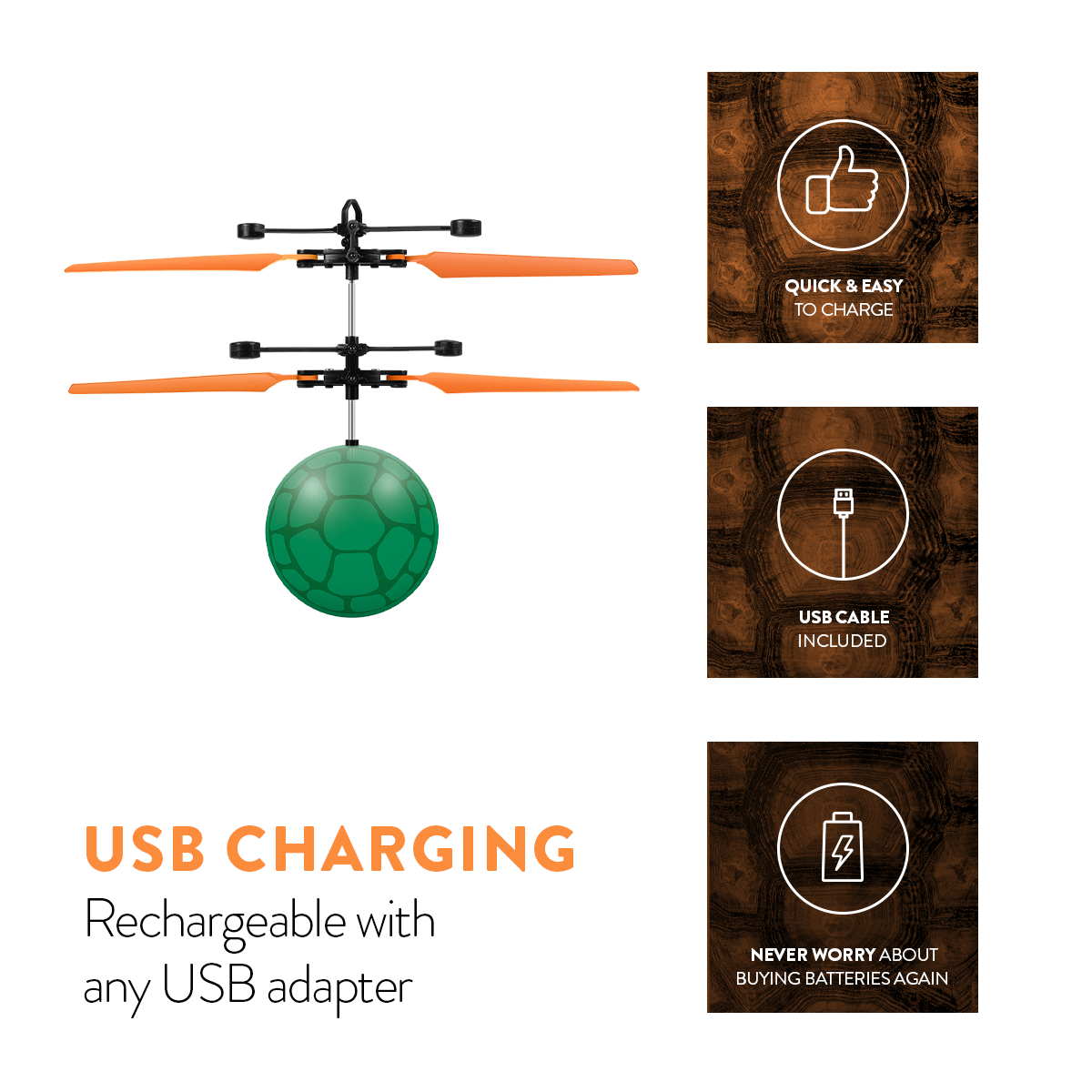 Bola de helicóptero de Miguel Ángel de las TMNT