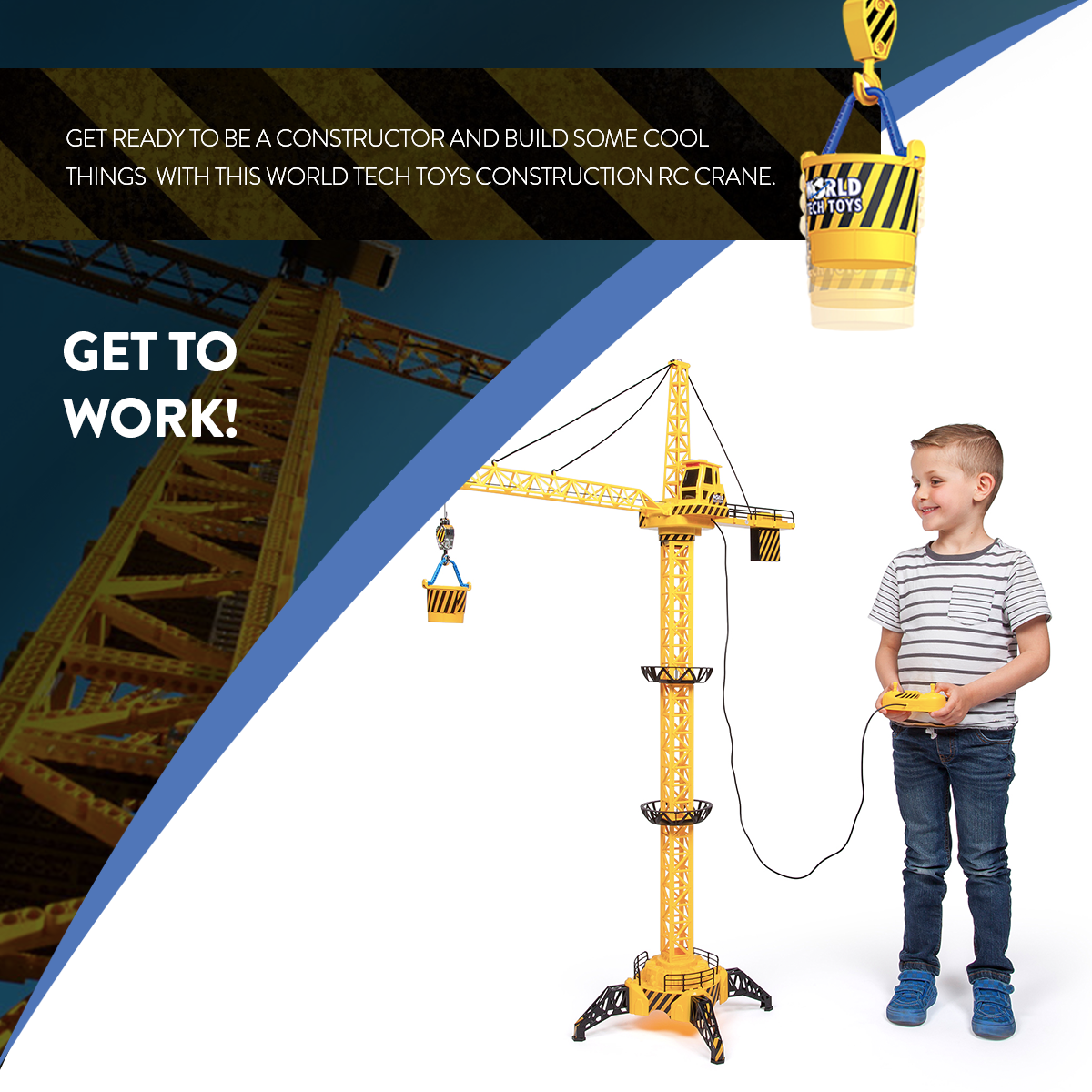 Big Kid's Construction RC Crane