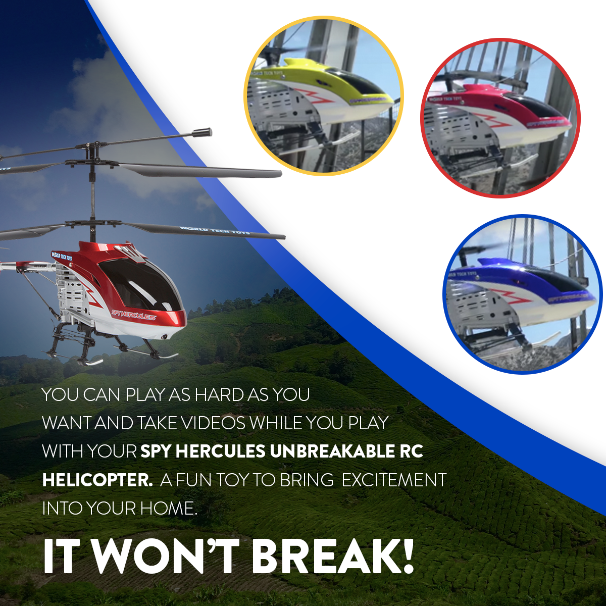 Spy Hercules Unbreakable RC Helicopter