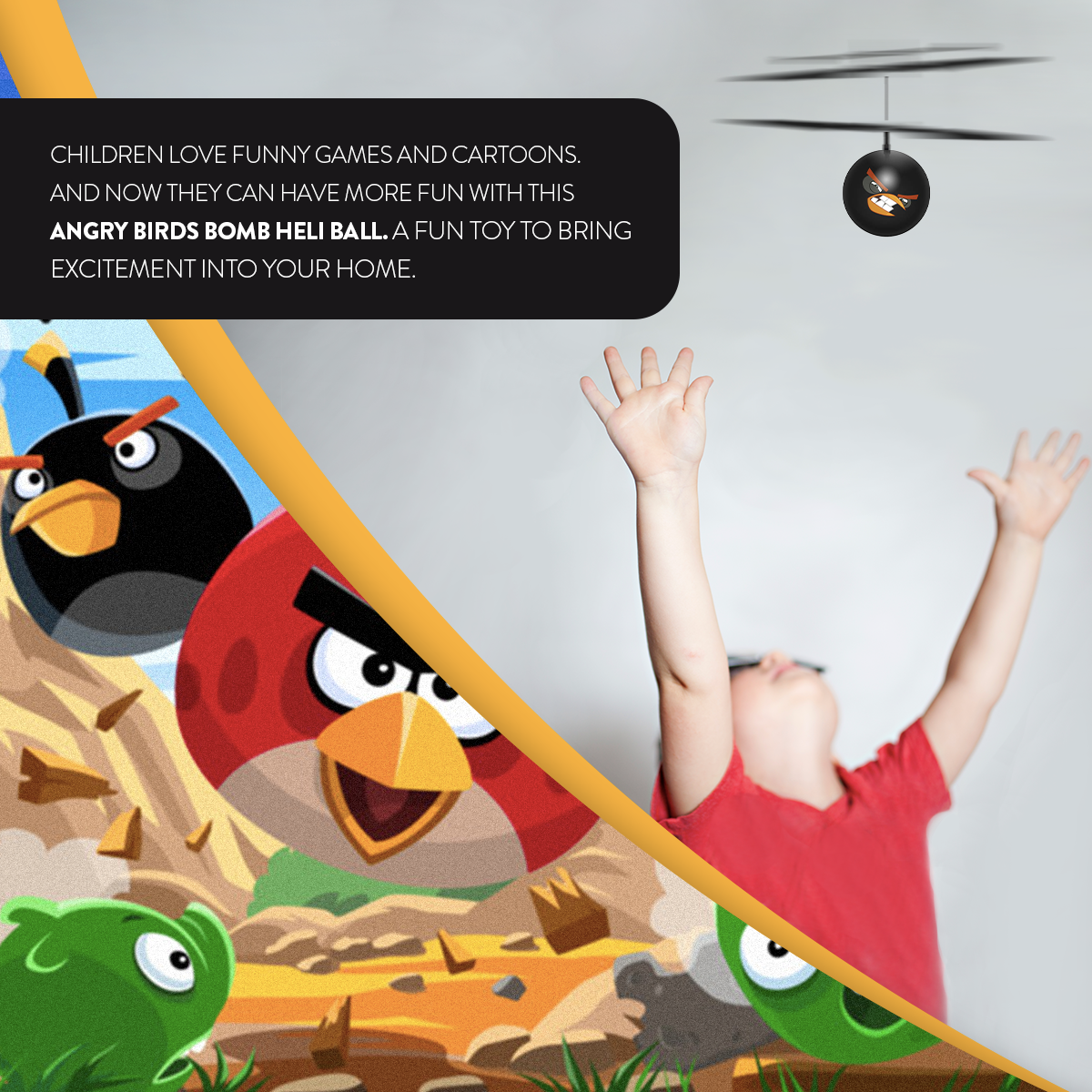 Angry Birds Bomb Heli Ball