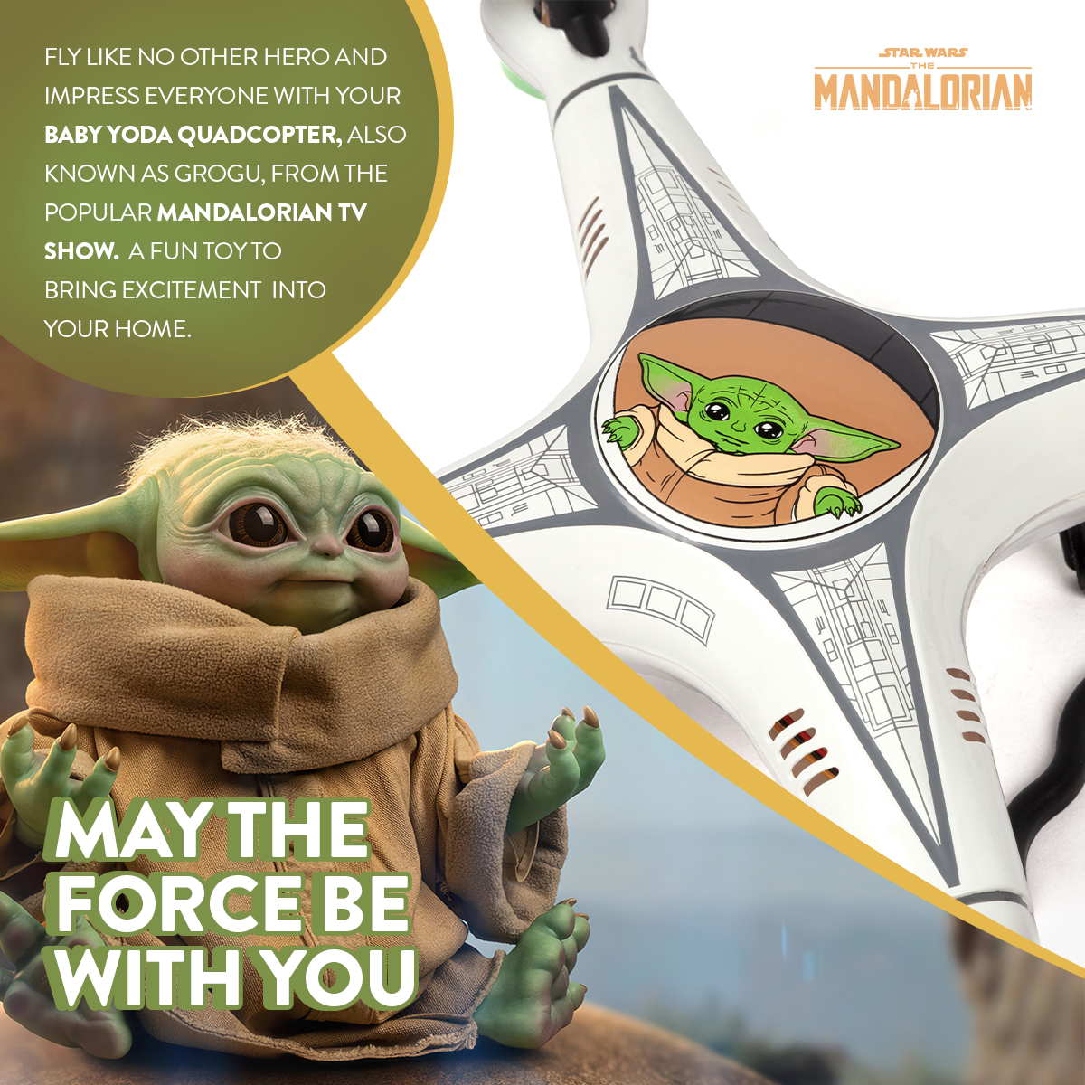 Baby Yoda RC Quadcopter