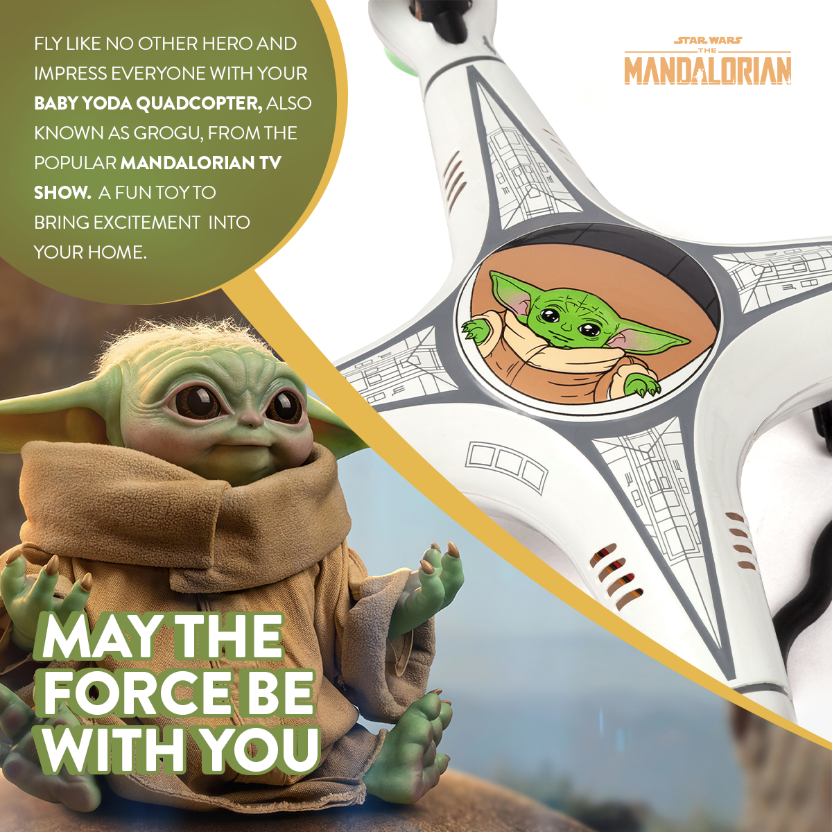 Cuadricóptero RC Baby Yoda 