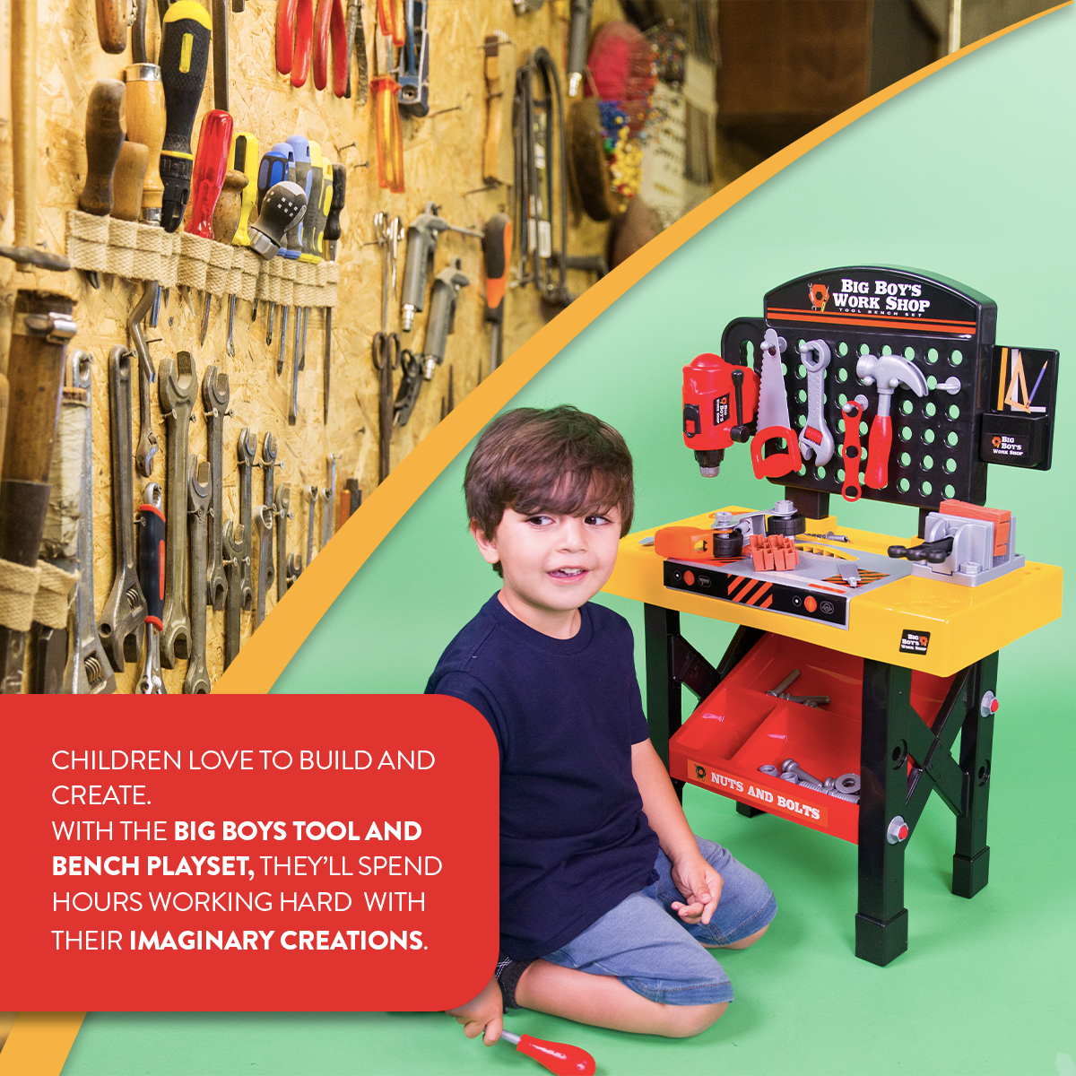 Big Boys Tool and Bench Playset