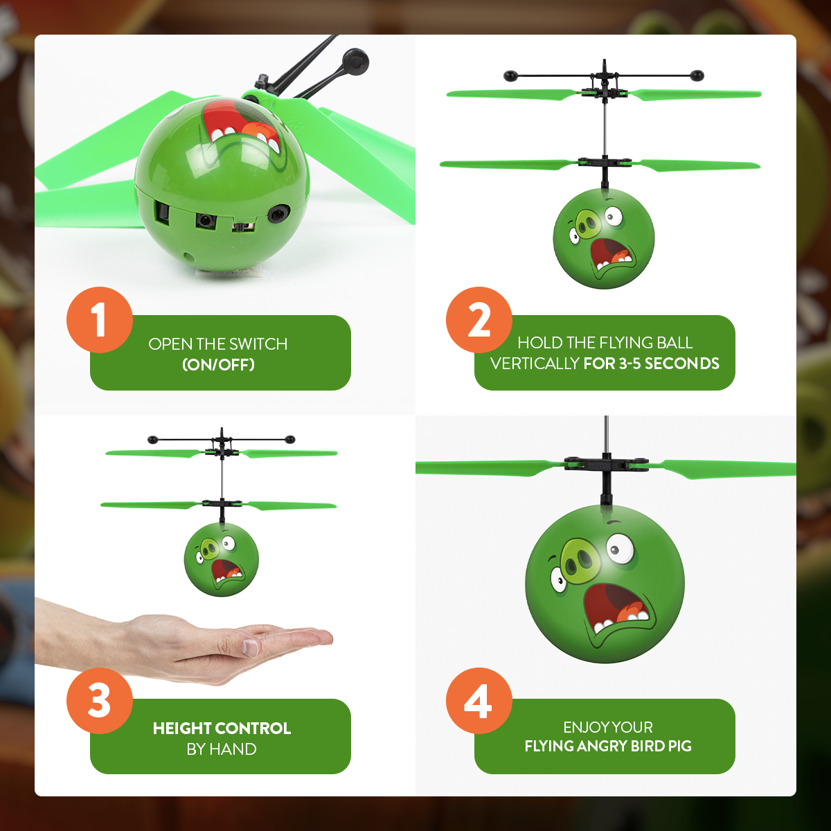 Angry Birds Piggies Heli Ball