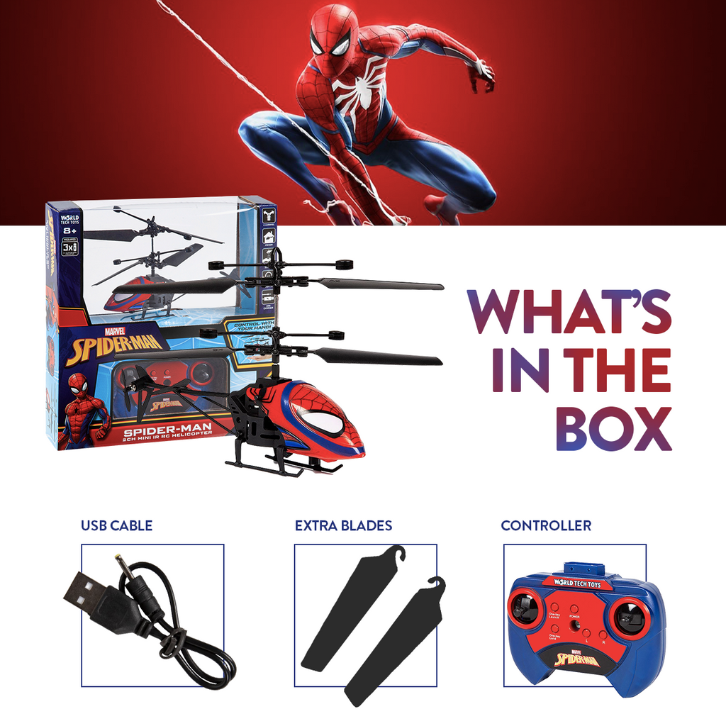 Spiderman remote top control helicopter