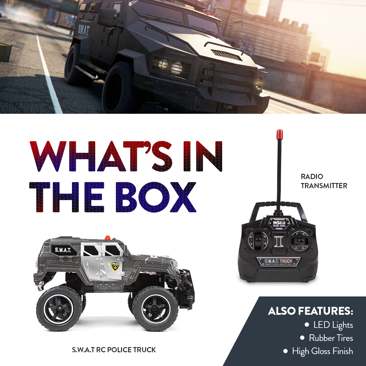 S.W.A.T. RC Monster Truck HobbyTron