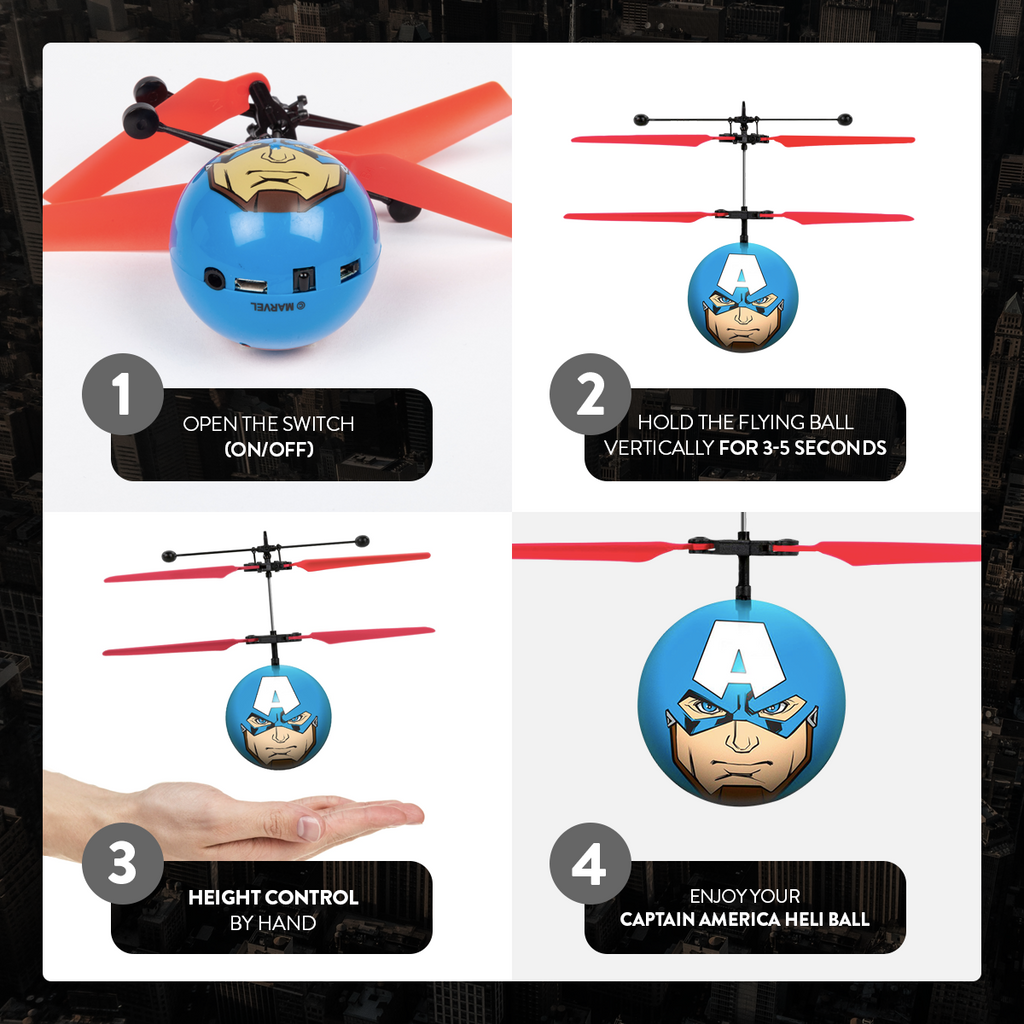 Captain America Heli Ball HobbyTron