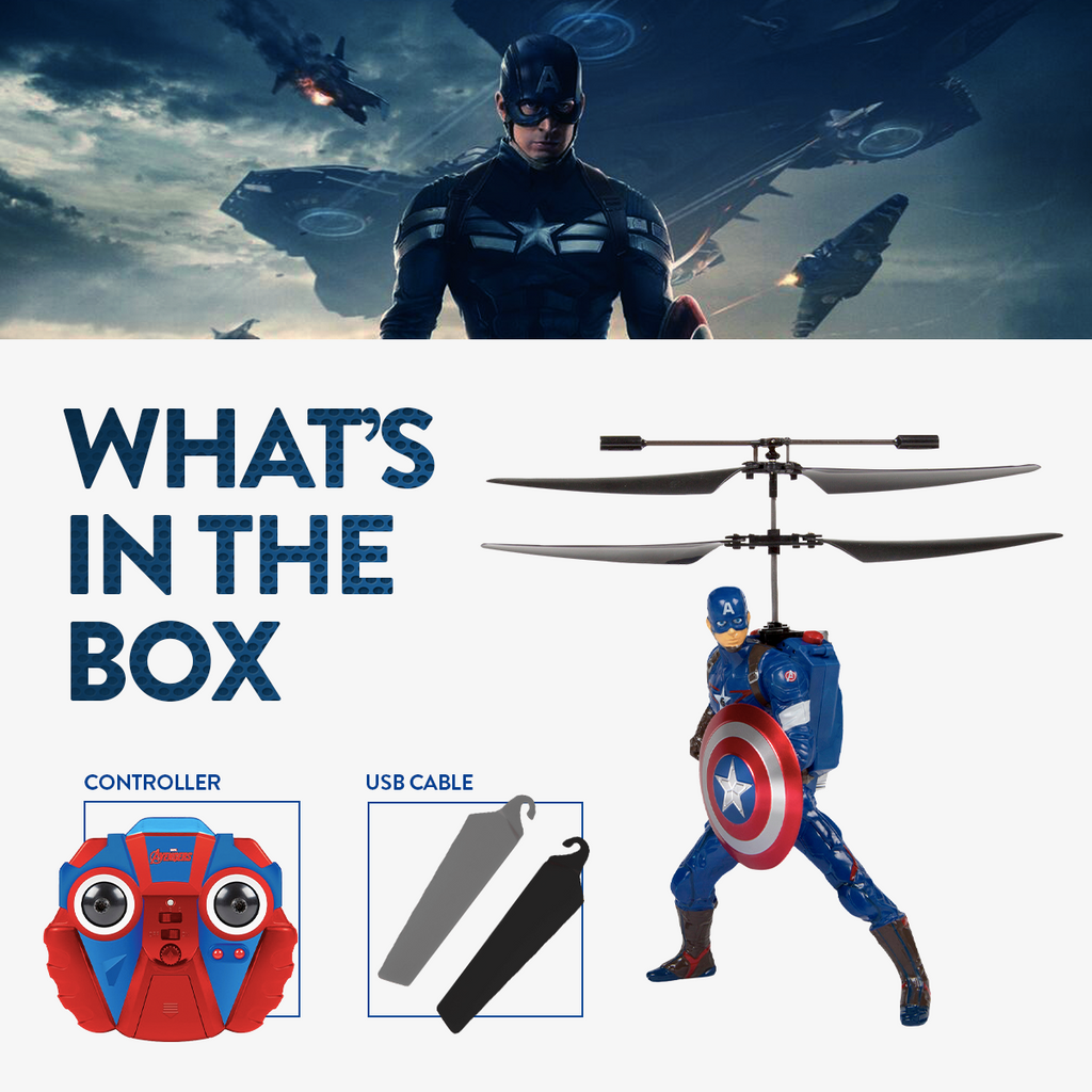 Captain America RC Helicopter HobbyTron