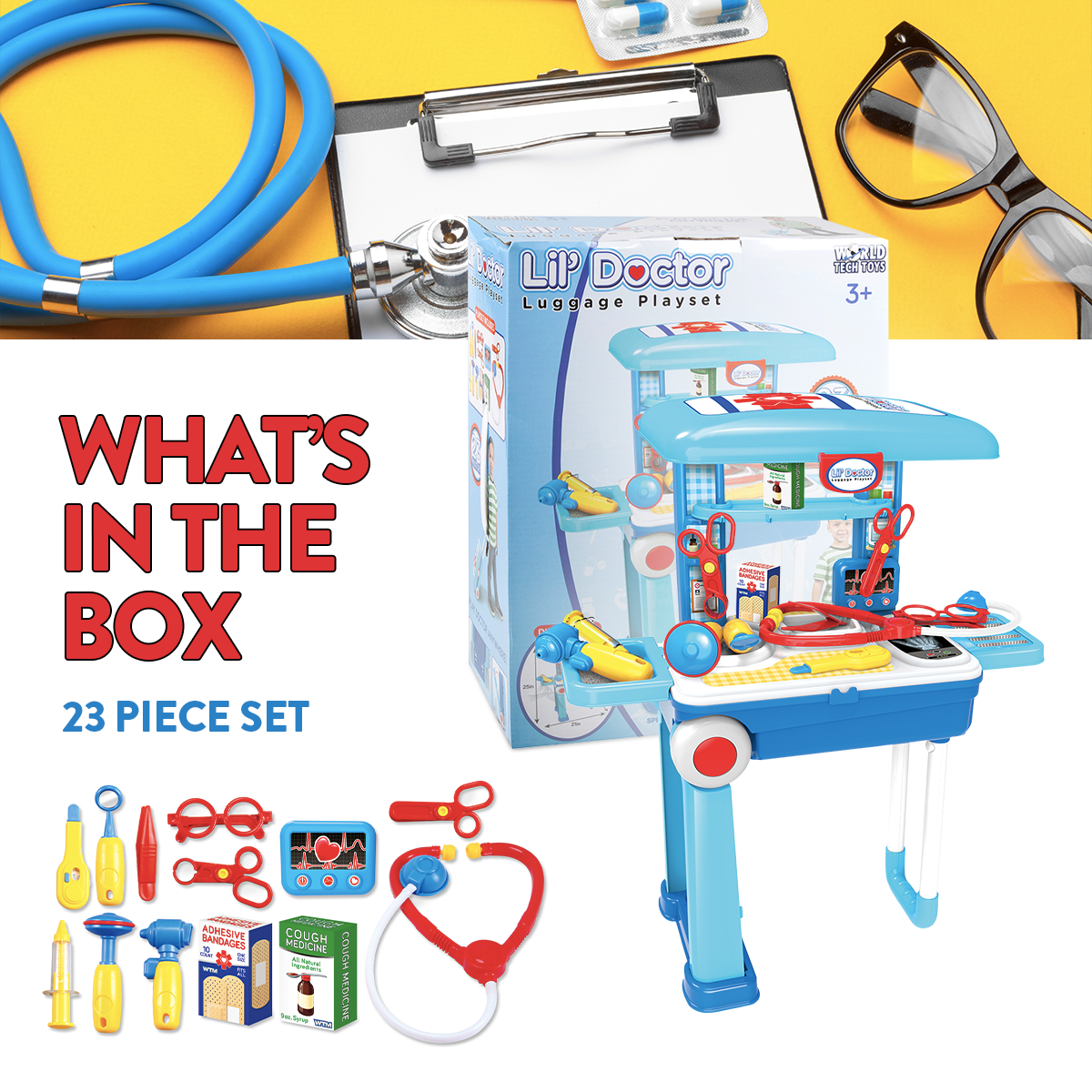 Lil' Doctor Luggage Playset (23 Piece)