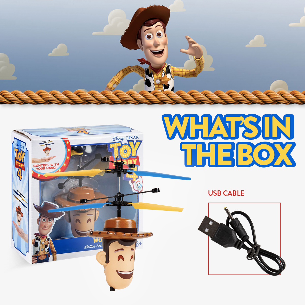 Bola de helicóptero de Woody 