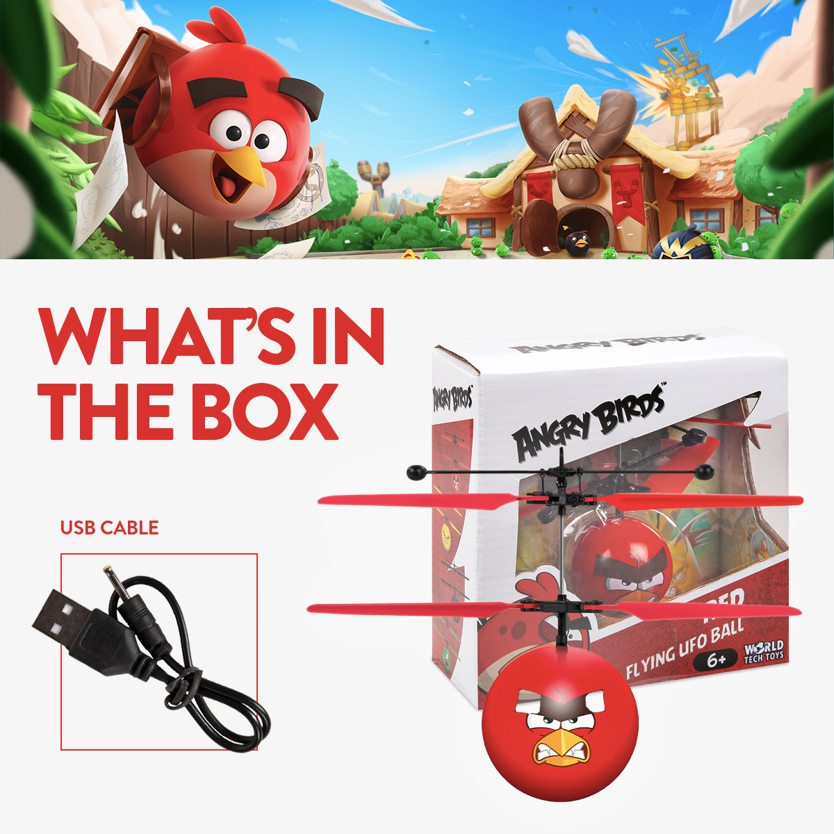 Angry Birds Red Heli Ball