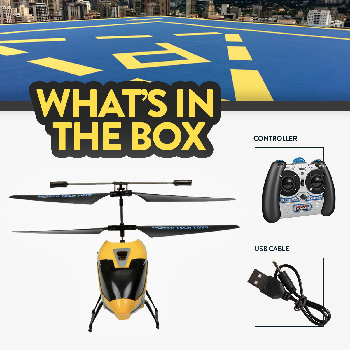 Helicóptero RC irrompible Nano Hercules