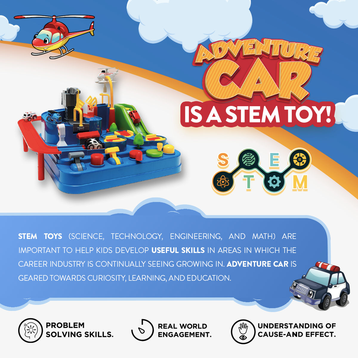 STEM Car Adventure Playset