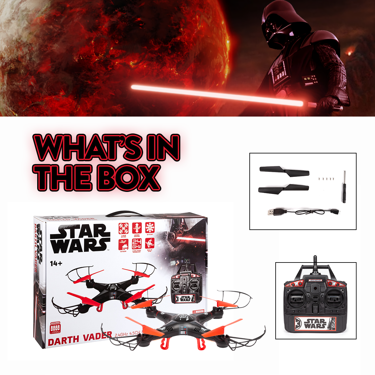 Cuadricóptero RC Darth Vader 