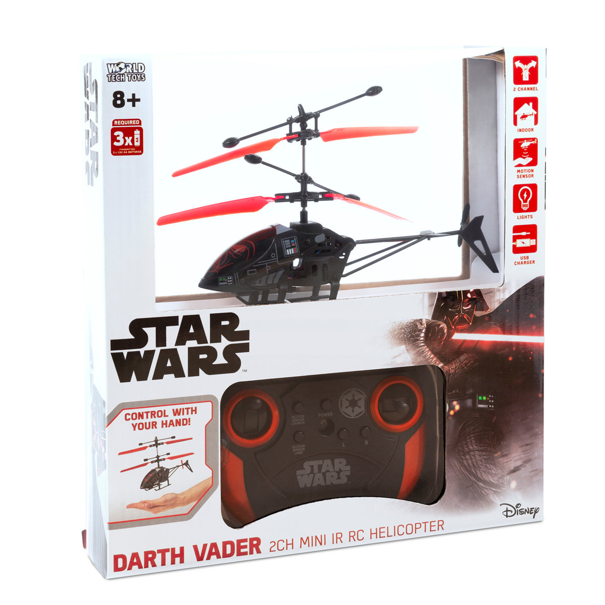 Helicóptero infrarrojo de control remoto de 2 canales Darth Vader