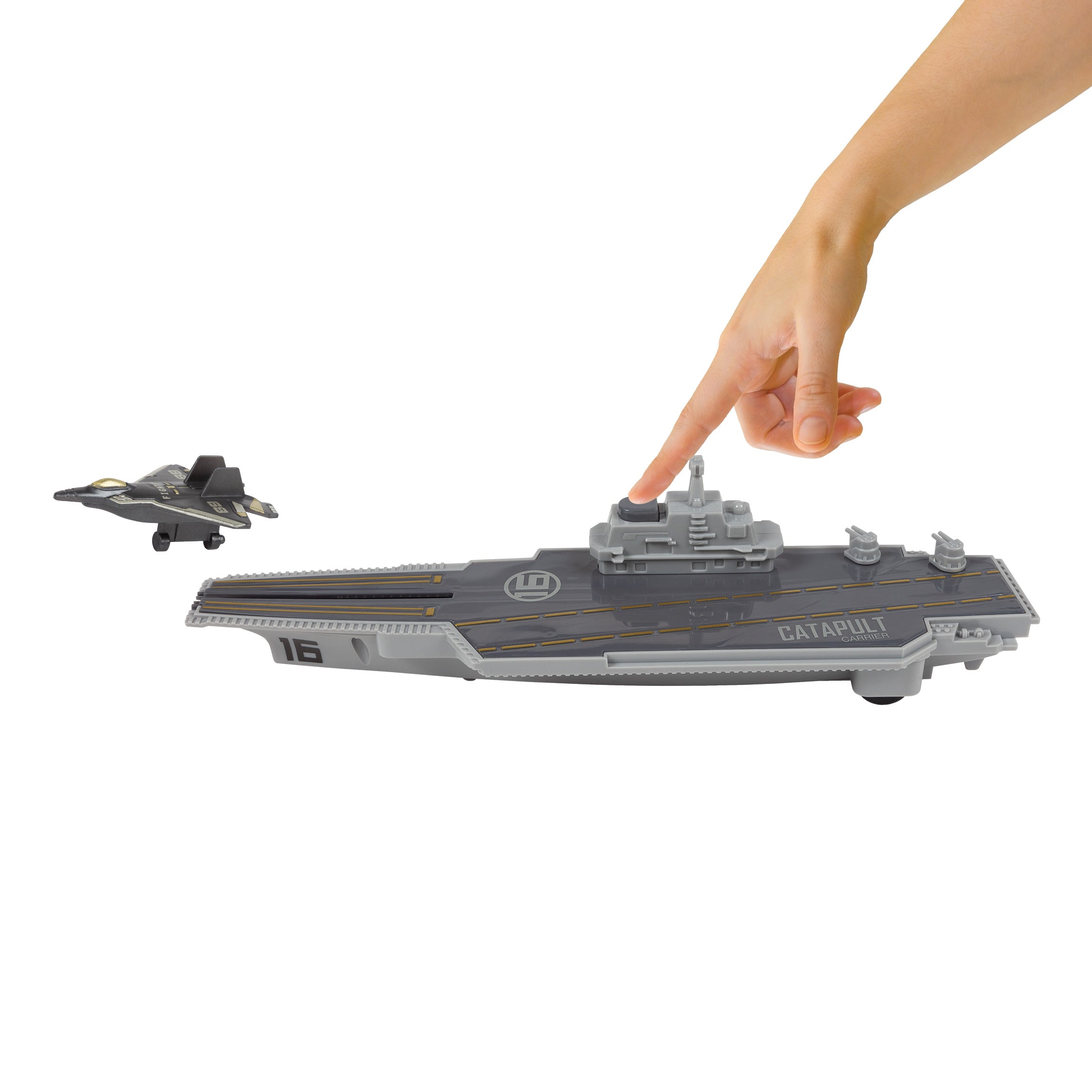 Diecast Cruisers Carrier Jet Launcher 9 Piece Playset