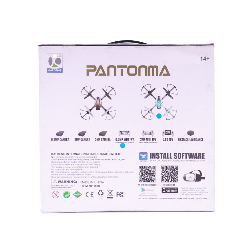 Pantonma Wifi 2.4GHz 4CH RTF RC Camera Drone