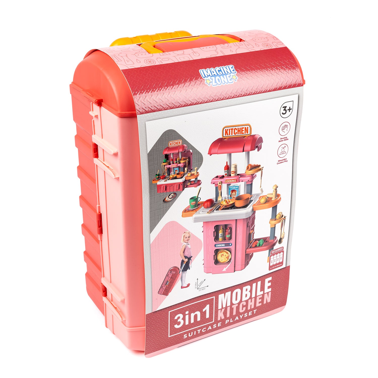 3in1 Mobile Kitchen Suitcase 49 Piece Playset