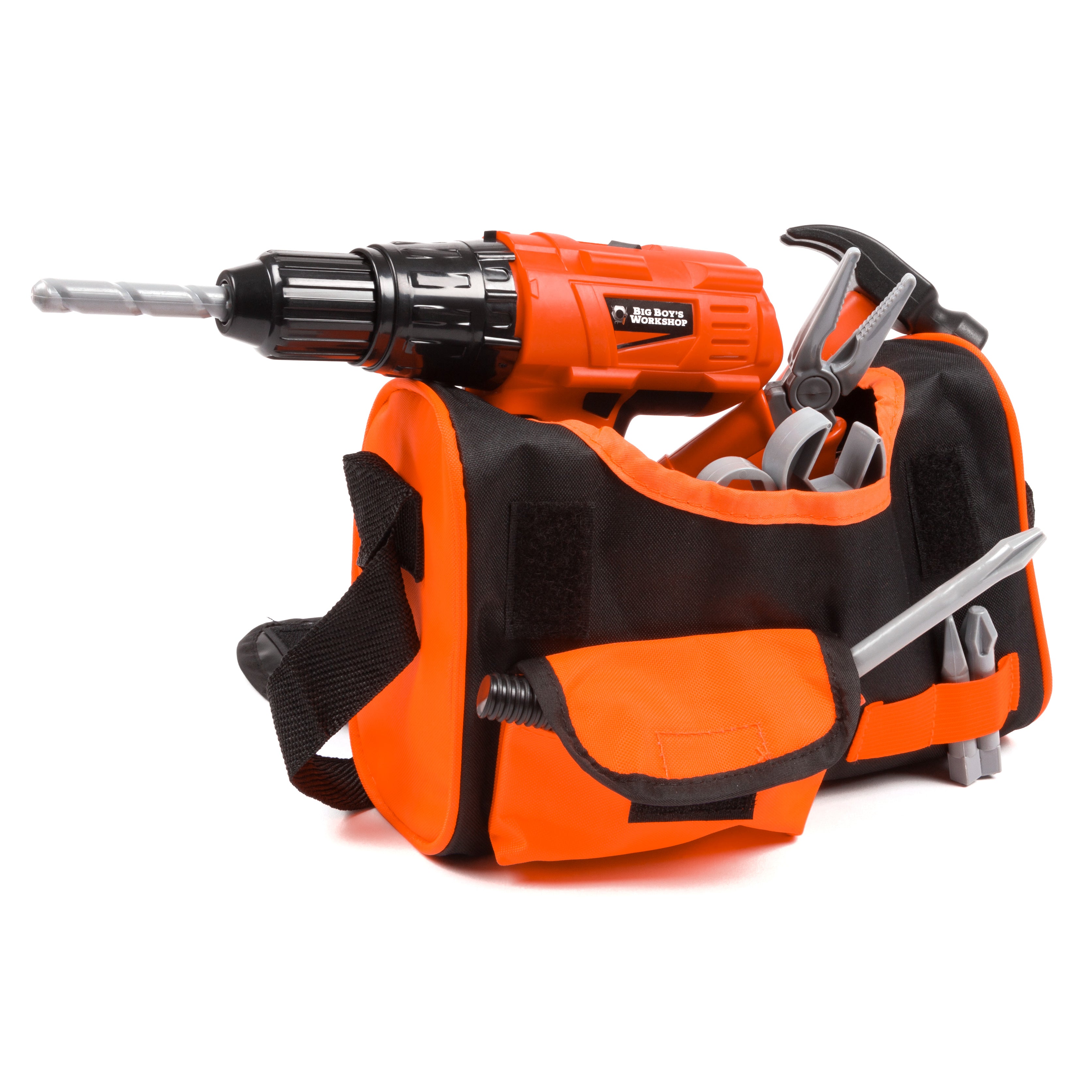 Big Boy s Workshop 20 Piece Electric Toy Power Drill Playset