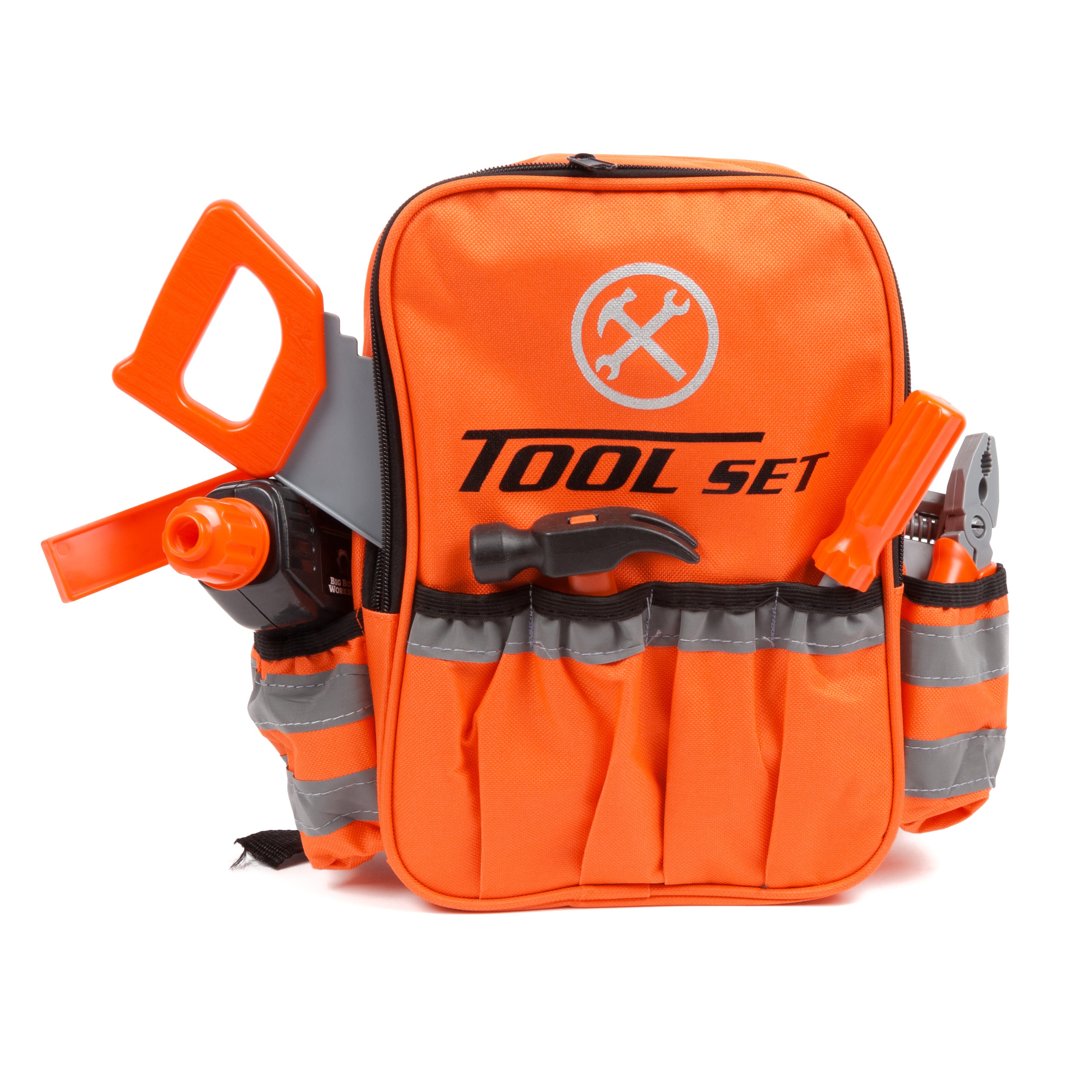 Juego de mochila de herramientas de 28 piezas de Big Boy's Workshop