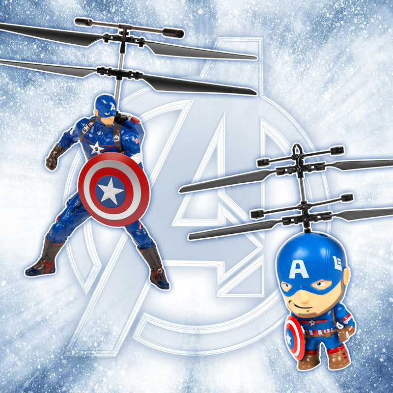 Captain America Flying Figure & Big Head Bundle
