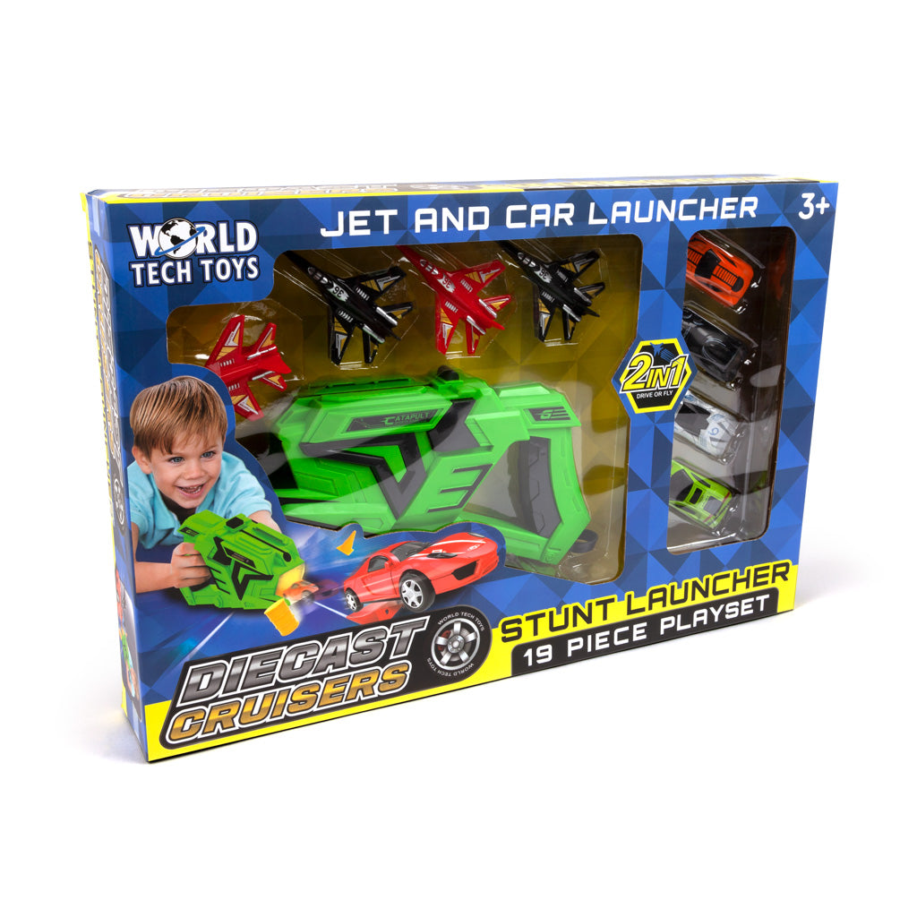 Diecast Cruisers Stunt Launcher 19 Piece Playset