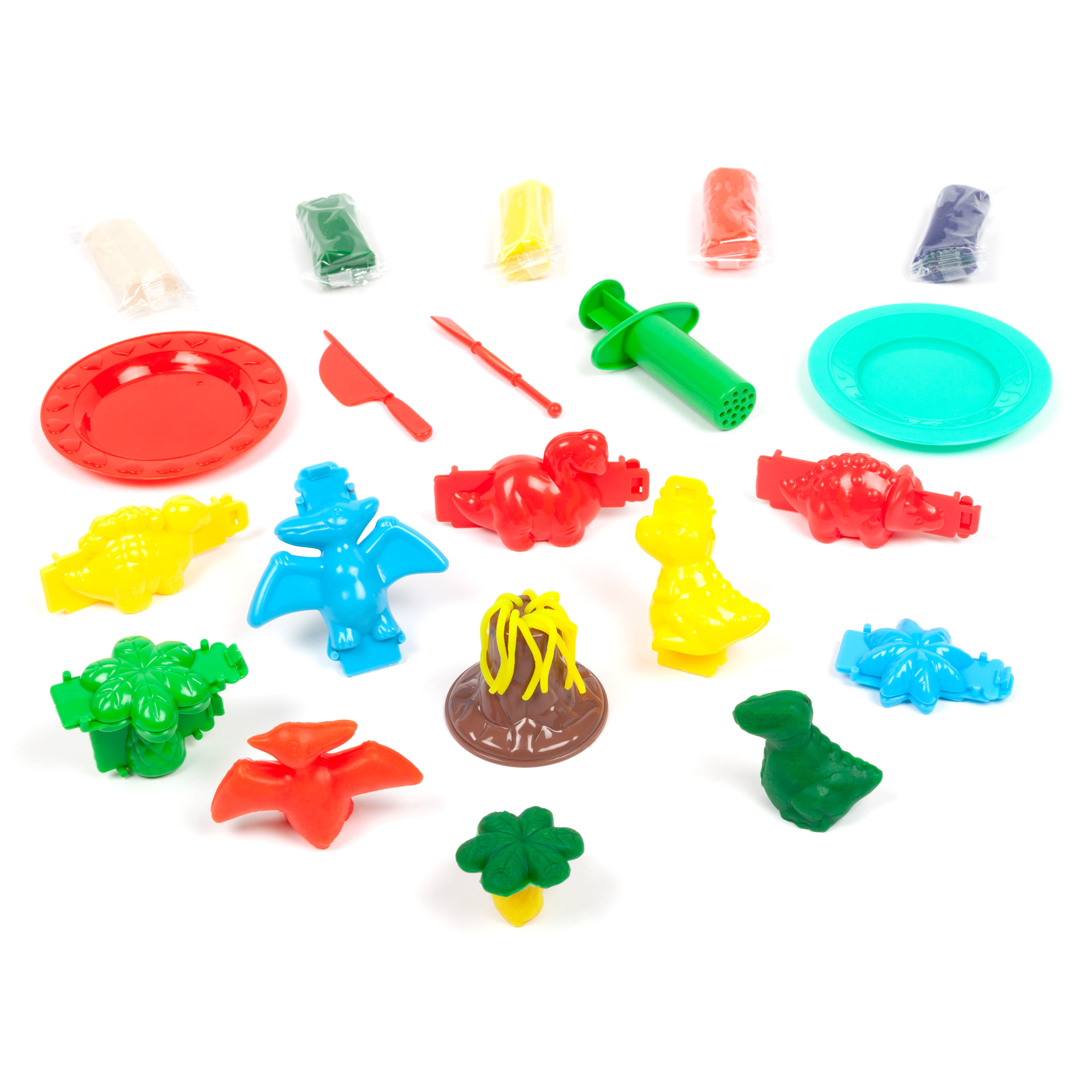 Dino Mold Dinosaur Dough Molding 22 Piece Playset