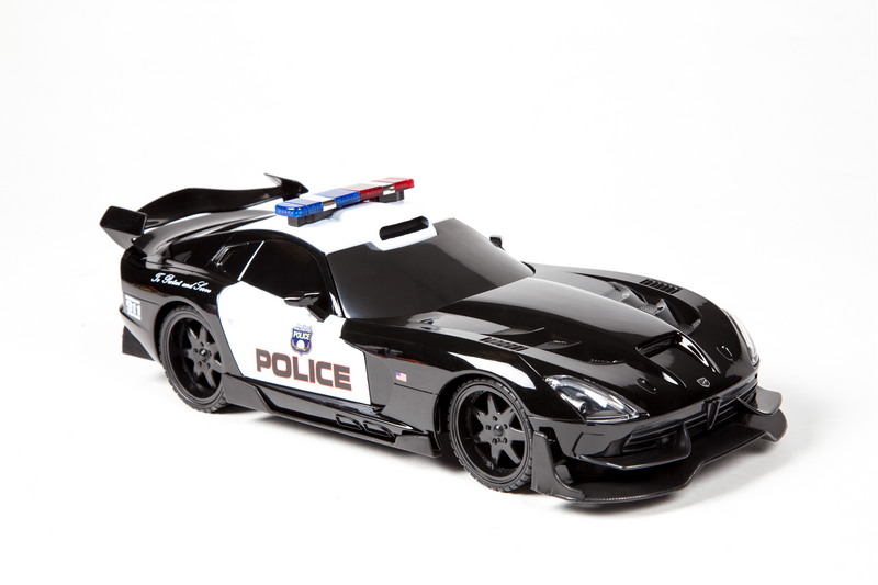 Extreme Machines Dodge SRT Viper 27MHz 1:18 RTR Electric RC Police Car