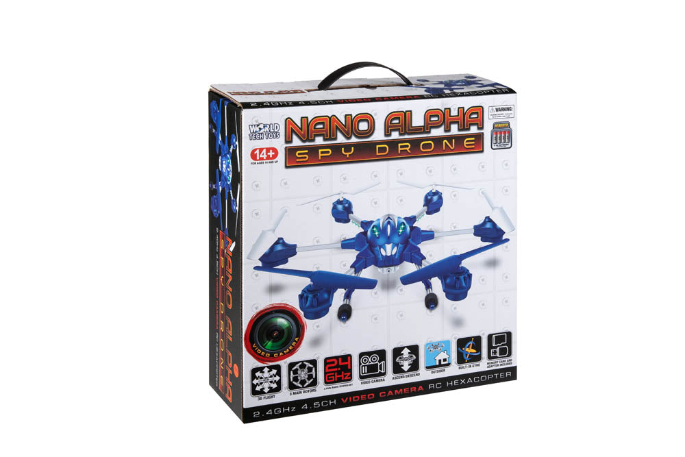 Nano Alpha 2.4GHz 4.5CH RC Spy Drone with Picture and Video Camera