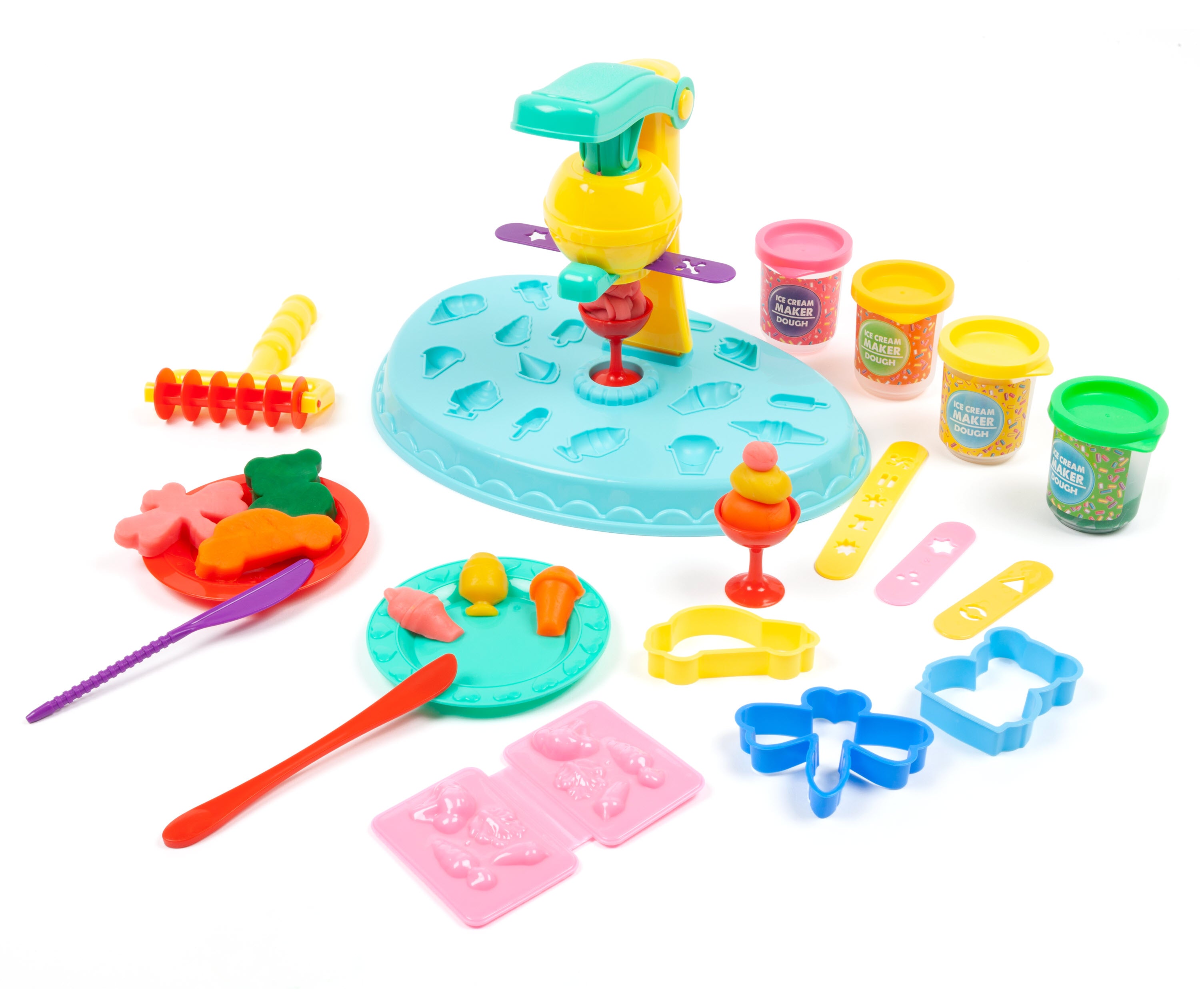 21-Piece Ice Cream Maker Activity Dough Playset