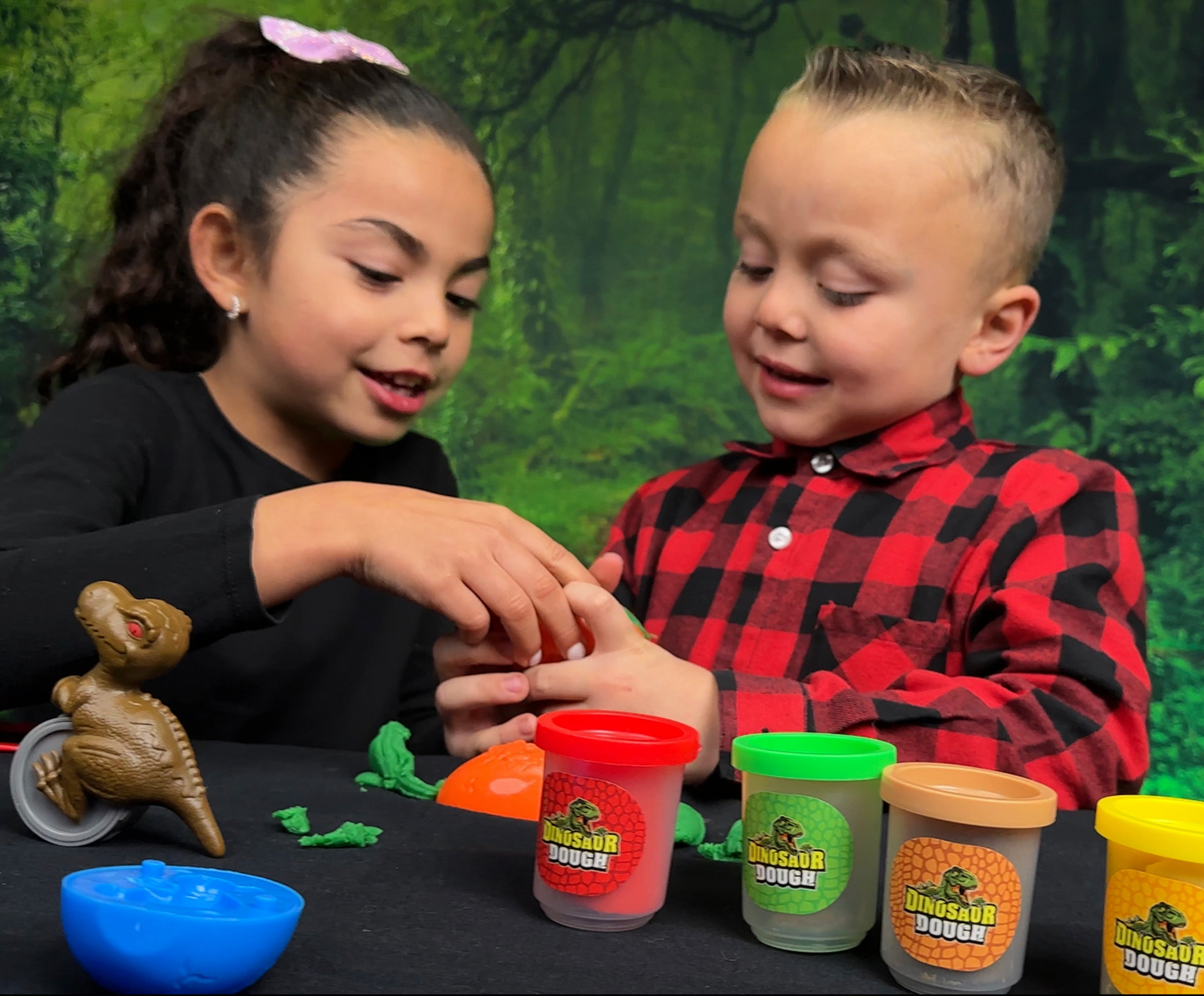 Juego de 12 piezas de masa de dinosaurio