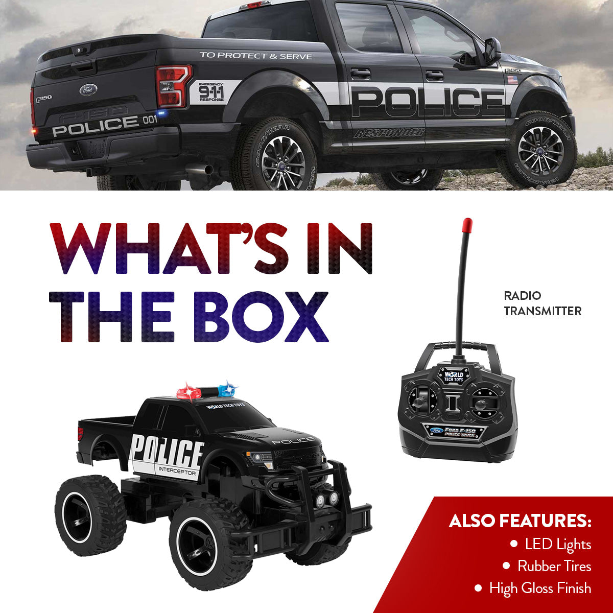 Ford F-150 Police RC Monster Truck [1:14]