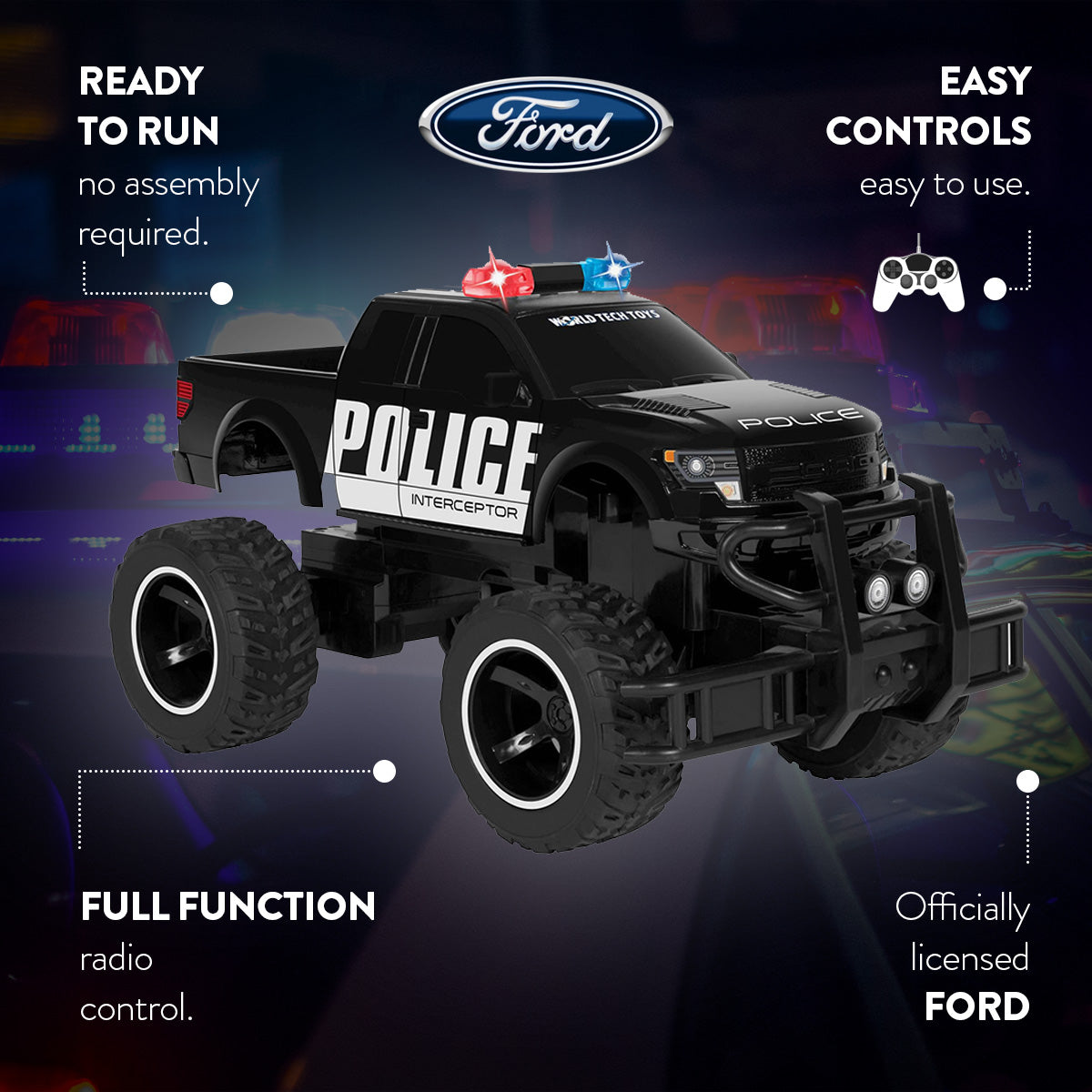 Ford F-150 Police RC Monster Truck [1:14]