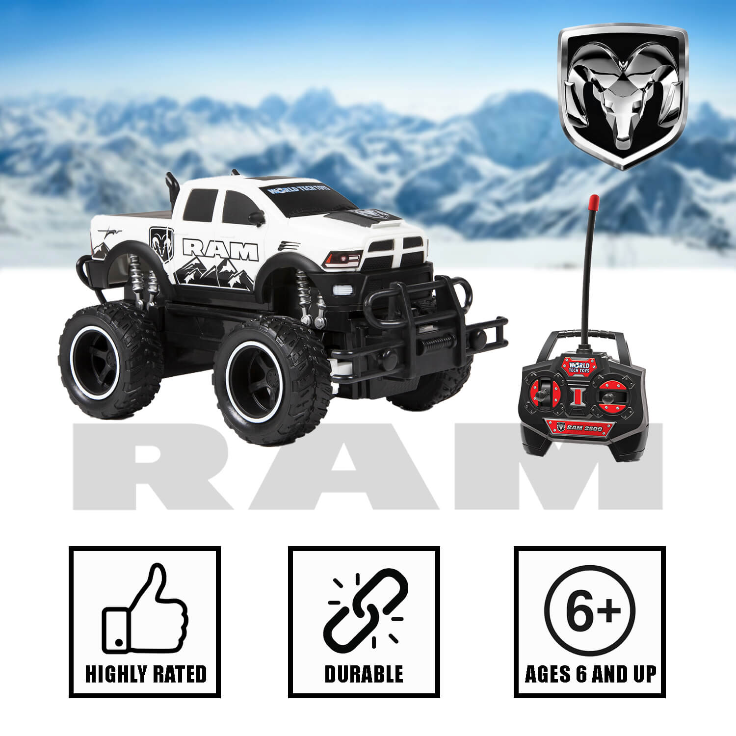 Ram 2500 RTR 1:24 Remote Control Electric RC Monster Truck