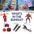 Spider-Man Flying Figure, Big Head, Heli Ball & Helicopter Bundle