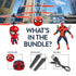 Spider-Man Flying Figure, Big Head & Heli Ball Bundle