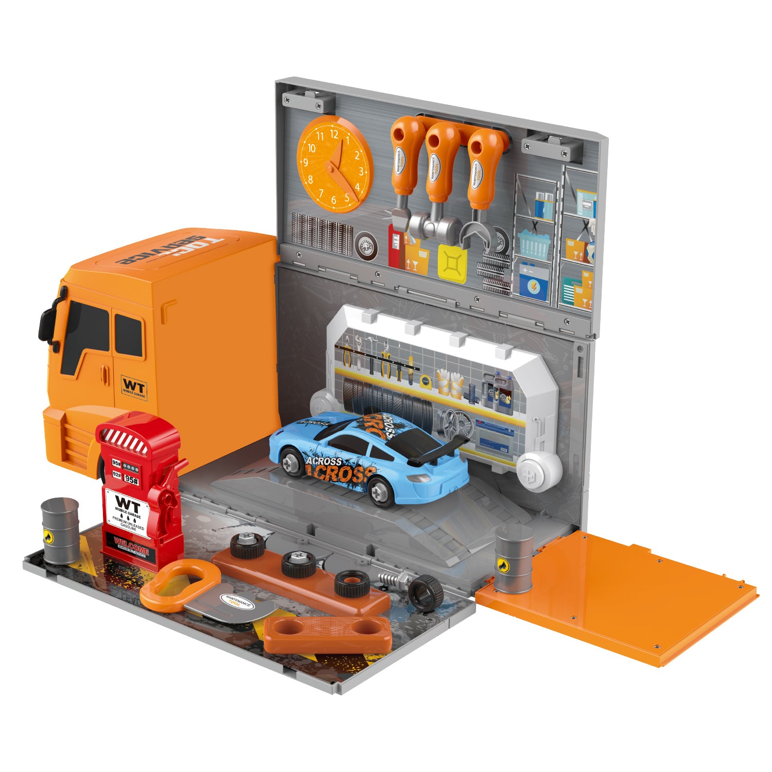 Mobile Garage RV 36 Piece Playset