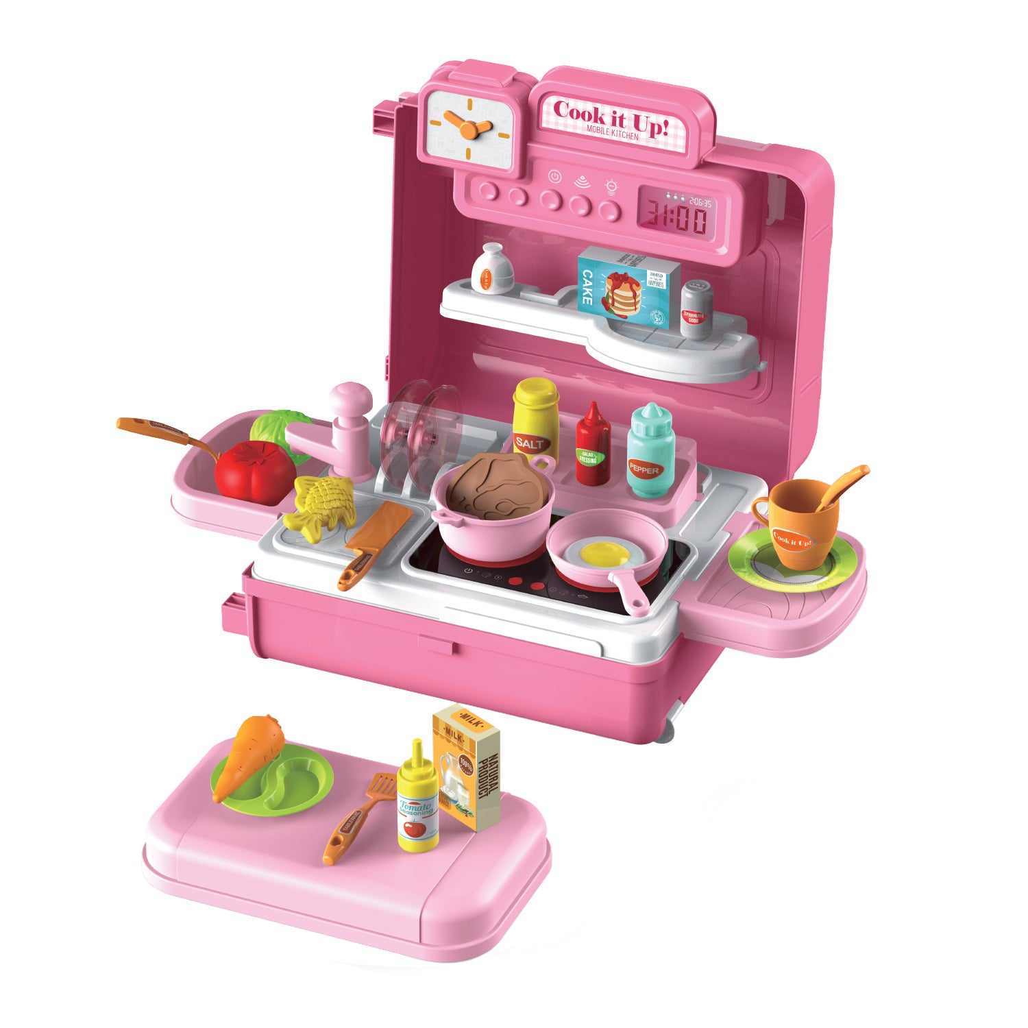 4in1 Mobile Kitchen 41 Piece Playset