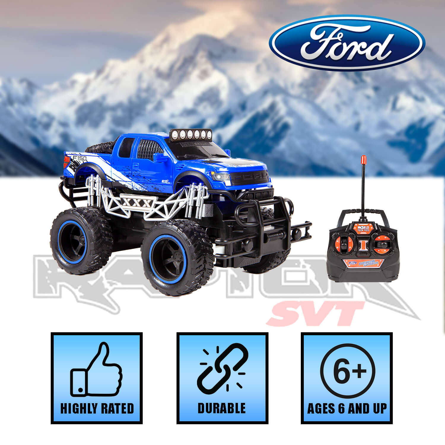 Trail Attack Ford F150 SVT Raptor RC Truck [1:24]