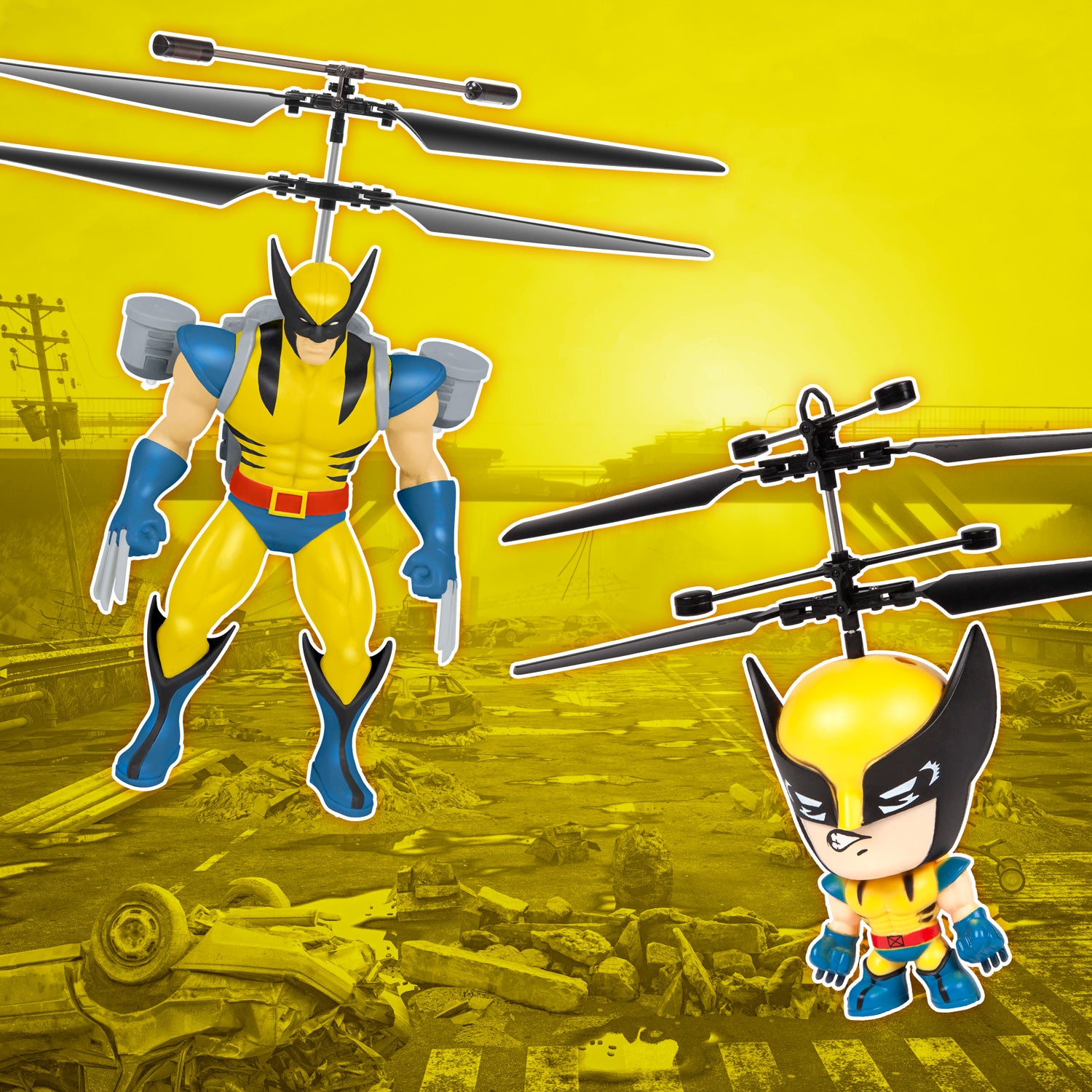 Wolverine Flying Figure & Big Head Bundle